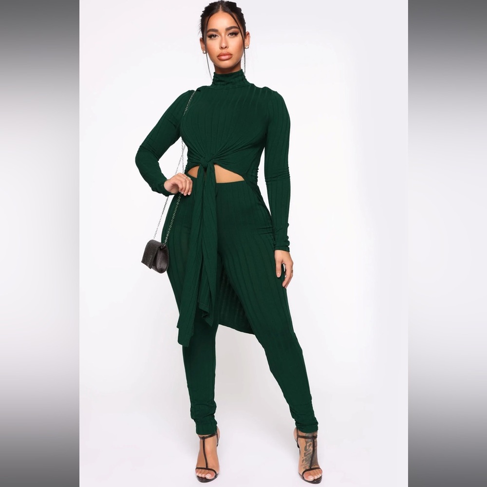 Green leggings set